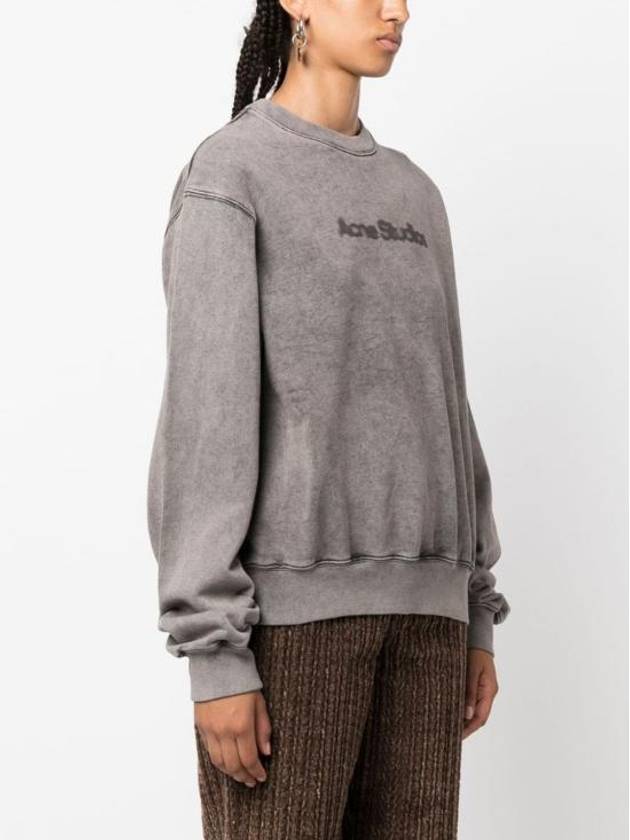 Logo Print Sweatshirt Faded Grey - ACNE STUDIOS - BALAAN 5