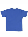 Logo Print Short Sleeve T-Shirt Blue - STONE ISLAND - BALAAN 8