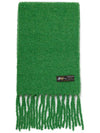Wool Boucle Muffler Green - MSKN2ND - BALAAN 3
