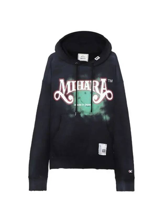 J10HD512 Black Graphic Print Hoodie - MIHARA YASUHIRO - BALAAN 1