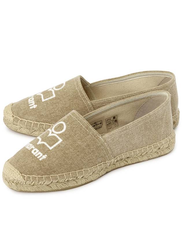 Canae Embroidered Logo Canvas Espadrilles Shoes Beige - ISABEL MARANT - BALAAN 2