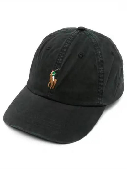 Pony Logo Classic Sport Ball Cap Black - POLO RALPH LAUREN - BALAAN 2