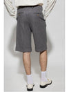 Cashmere Blend Shorts Light Grey - GUCCI - BALAAN 5