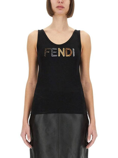 Fendi Tops With Logo - FENDI - BALAAN 1