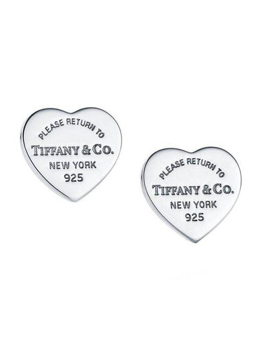 Return To Heart Stud Earrings Silver - TIFFANY & CO. - BALAAN 1