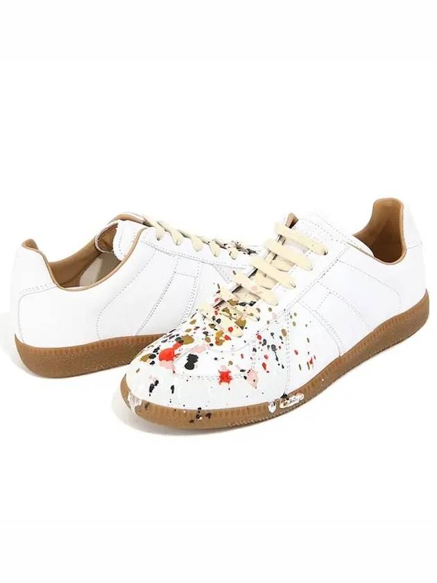 Replica Paint Drop Low Top Sneakers White - MAISON MARGIELA - BALAAN 2