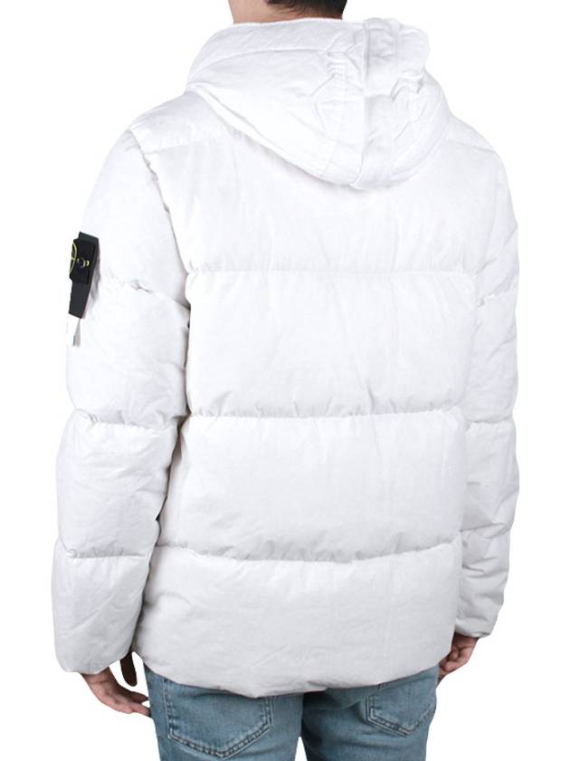 Naslan Light Watro Down Hooded Padding White - STONE ISLAND - BALAAN 6