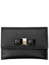 Vara Bow Card Walletr Black - SALVATORE FERRAGAMO - BALAAN 2