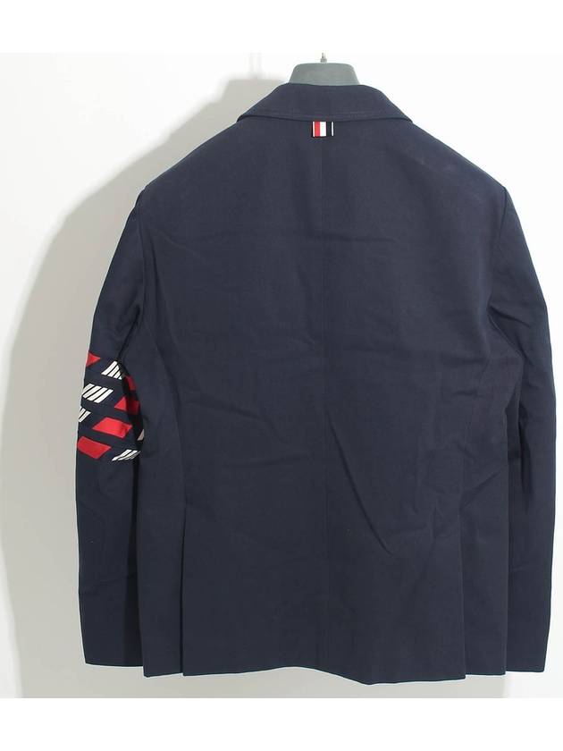 4 Bar Unconstructed Jacket Navy - THOM BROWNE - BALAAN 3