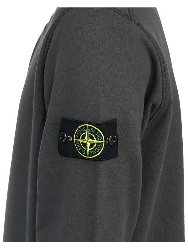 Wappen Patch Crew Neck Sweatshirt Grey - STONE ISLAND - BALAAN 4