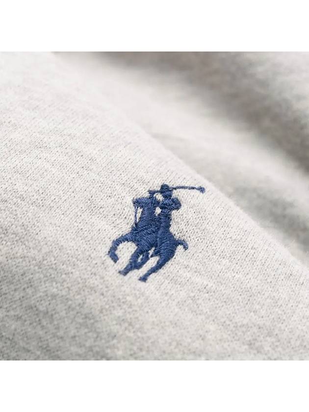 Embroidered Logo Pony Crew Neck Sweatshirt Grey - POLO RALPH LAUREN - BALAAN 5