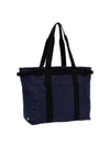 Marina Canvas Tote Bag Blue - STONE ISLAND - BALAAN 3