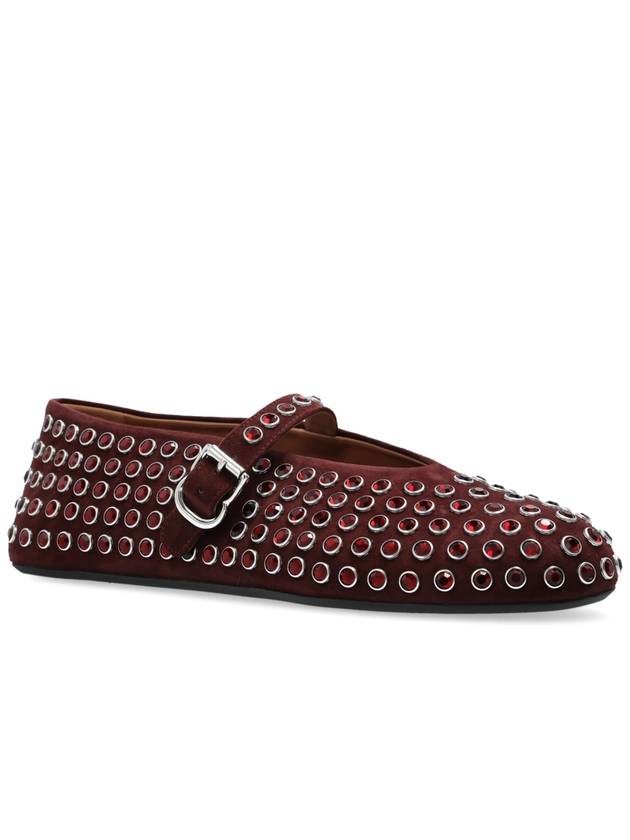 Alaïa Ballerinas With Decorative Finish, Women's, Burgundy - ALAIA - BALAAN 4