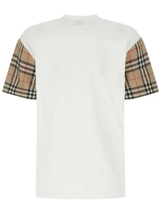 Vintage Check Sleeve Short Sleeve T-Shirt White - BURBERRY - BALAAN 3