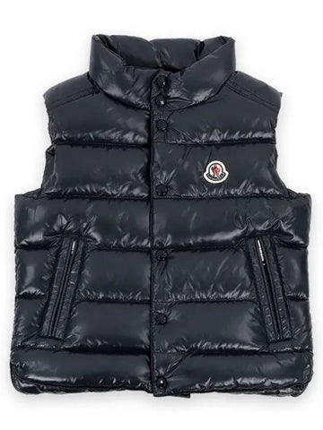 Kids TIB Logo Patch Padded Vest Blue Navy 1A12620 68950 742 8 10A - MONCLER - BALAAN 1