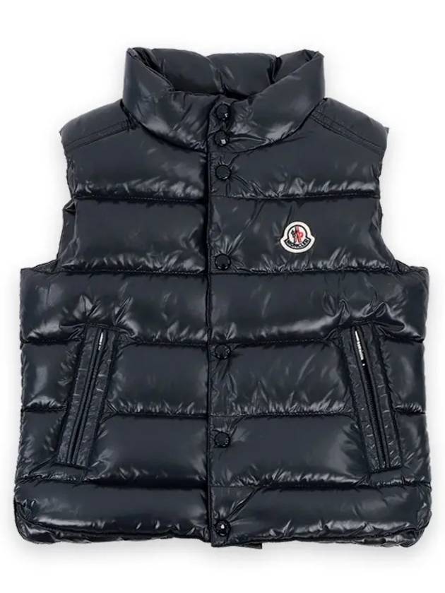 Kids TIB Logo Patch Padded Vest Blue Navy 1A12620 68950 742 8 10A - MONCLER - BALAAN 1