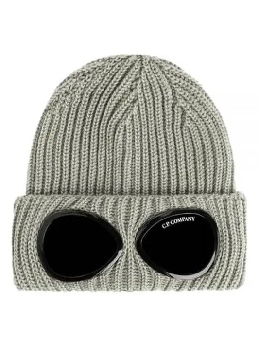 Signature Goggles Wool Beanie Sage - CP COMPANY - BALAAN 2