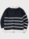 Venezia Wool Zip-up Knit Top Navy - FFEFF STUDIO - BALAAN 3