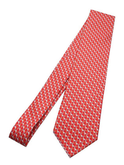 Ferragamo red pattern silk tie - SALVATORE FERRAGAMO - BALAAN 2