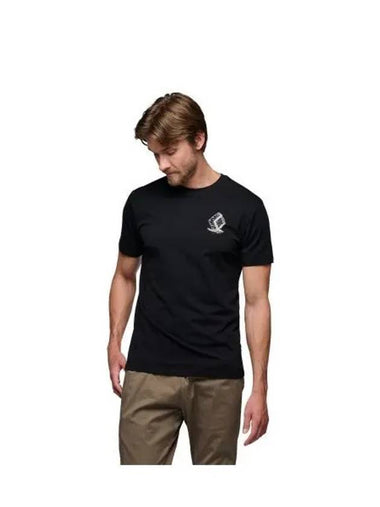 BLACK DIAMOND boulder tee MENS OAMAP752404 - BLACK & BROWN - BALAAN 1