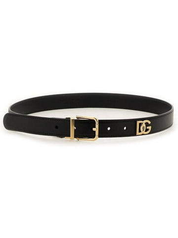 Dolce & Gabbana Belt With Logo - DOLCE&GABBANA - BALAAN 1