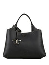 Timeless Charm Micro Leather Tote Bag Black - TOD'S - BALAAN 2