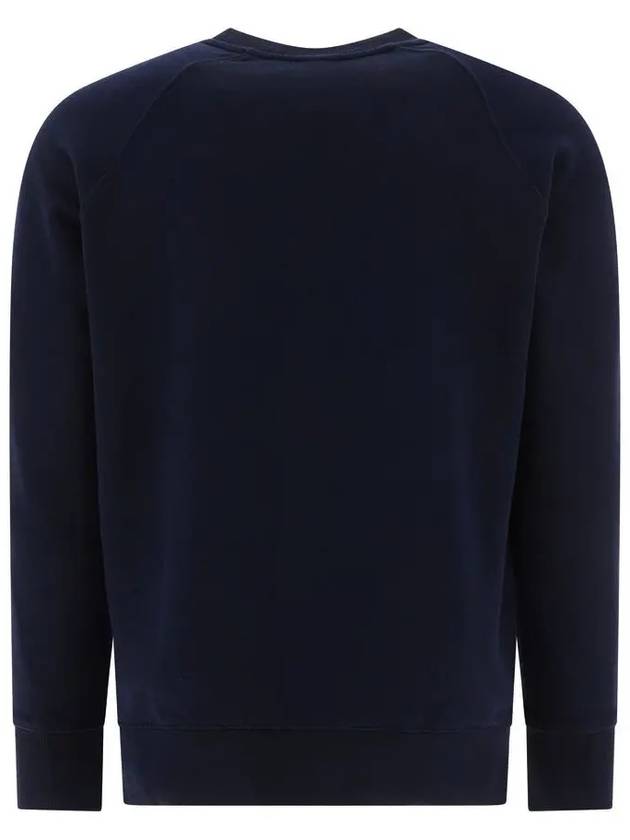 Chillax Fox Patch Classic Sweatshirt Navy - MAISON KITSUNE - BALAAN 3