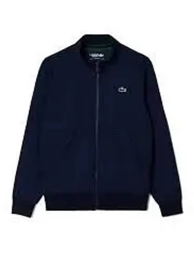 Sports Classic Fit Stretch Sweat Zip-Up Jacket Blue - LACOSTE - BALAAN 2