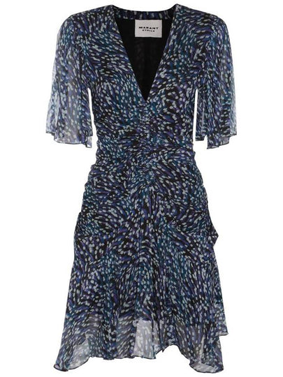 Vivienne Short Dress Midnight - ISABEL MARANT ETOILE - BALAAN 2