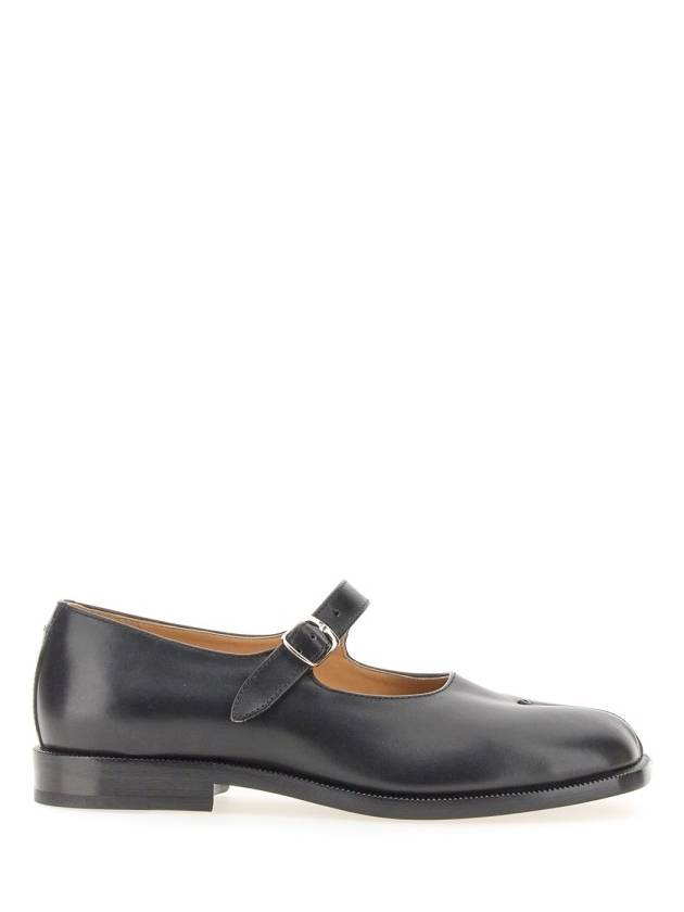 Women's Tabi Calfskin Mary Jane Flat Shoes Black - MAISON MARGIELA - BALAAN 2