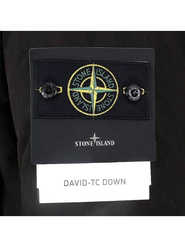 Wappen David TC Down Jacket Black - STONE ISLAND - BALAAN 7