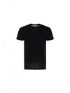 Men's Logo Cotton Short Sleeve T-Shirt Black - JIL SANDER - BALAAN 2
