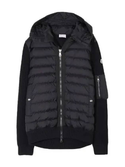 Wool padded hoodie men s jumper - MONCLER - BALAAN 1