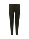 Lens Wappen Diagonal Big Pocket Straight Pants Dark Green - CP COMPANY - BALAAN 3