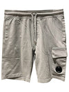 Men's Lens Patch Cargo Shorts Grey - CP COMPANY - BALAAN 2