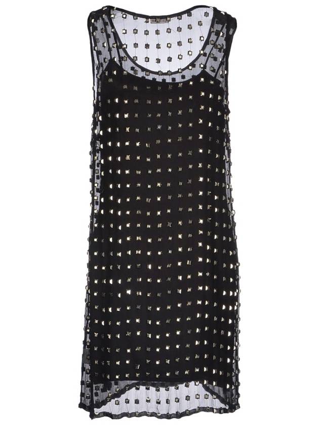 Studded mini silk dress - JOHN GALLIANO - BALAAN 4