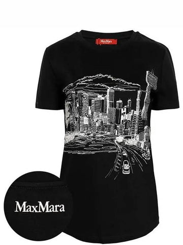 Black Ernesta T shirt 006 1210086 - MAX MARA - BALAAN 1