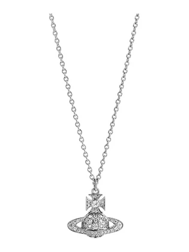 Carmella Bath Relief Pendant Necklace Platinum White - VIVIENNE WESTWOOD - BALAAN 4