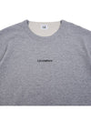 Light Fleece Small Logo Sweatshirt Grey - CP COMPANY - BALAAN 4