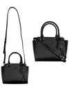 Triangle Logo Saffiano Leather Mini Tote Bag Black - PRADA - BALAAN 2