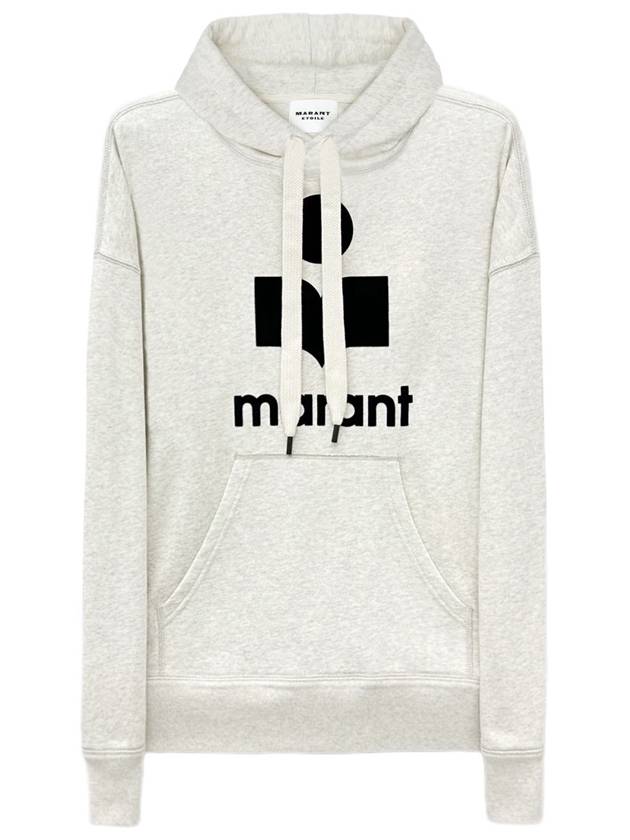 24SS Mansell Logo Overfit Women's Hooded Tshirt SW0001FA - ISABEL MARANT - BALAAN 1