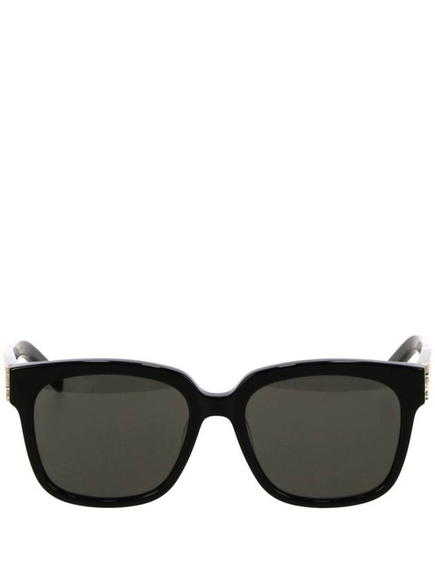 Eyewear Logo Plaque Acetate Sunglasses Black - SAINT LAURENT - BALAAN 2