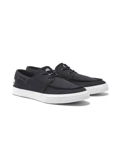 Men's Lace-Up Canvas Low Top Sneakers Black - TIMBERLAND - BALAAN 2