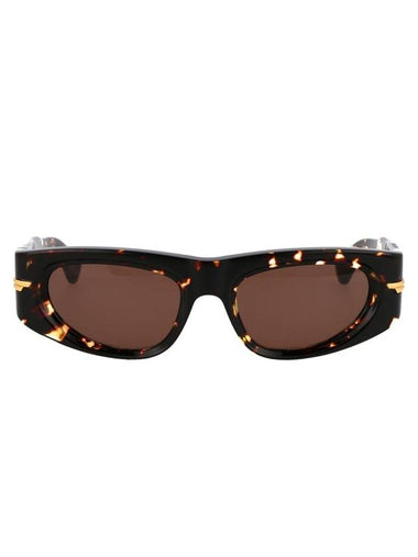 Eyewear Havana Bold Cat Eye Oval Sunglasses Brown - BOTTEGA VENETA - BALAAN 1