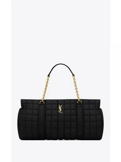 Gloria Quilted Jacquard Shoulder Bag Black - SAINT LAURENT - BALAAN 2