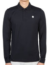 Golf wear polo brushed long sleeve t-shirt G00563 007 - HYDROGEN - BALAAN 1