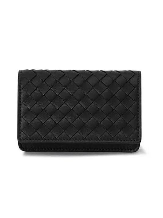 Men s Intrecciato Card Wallet Black 174646 V3UN1 1275 - BOTTEGA VENETA - BALAAN 2