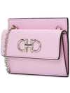 Gancini Leather Card Wallet Pink - SALVATORE FERRAGAMO - BALAAN 4