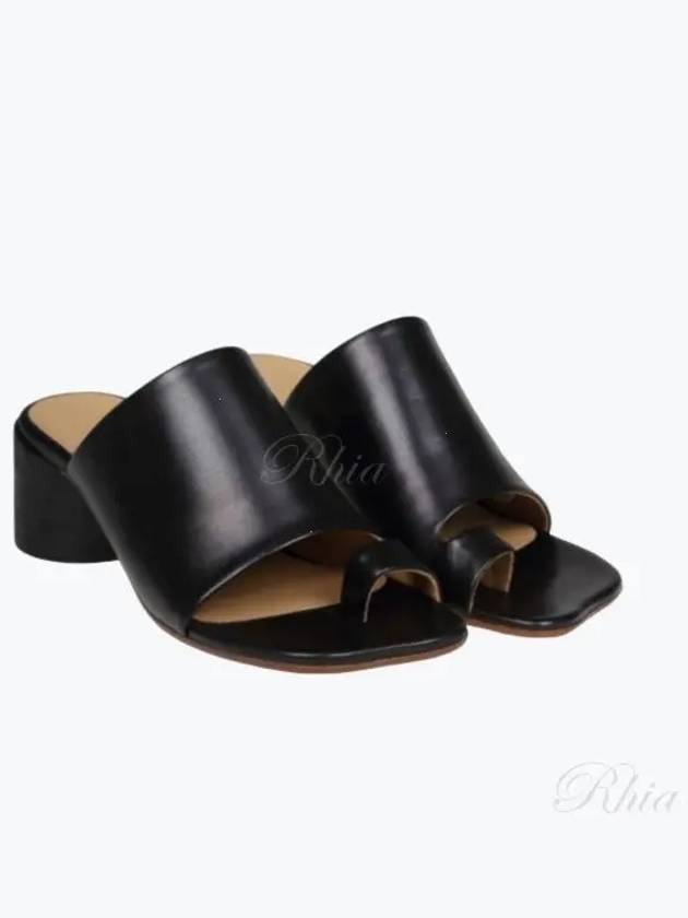 Cyliner Toe Ring Sandal Heels Black - MAISON MARGIELA - BALAAN 2