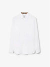 Plain Cotton Long Sleeve Shirt White - BURBERRY - BALAAN 2